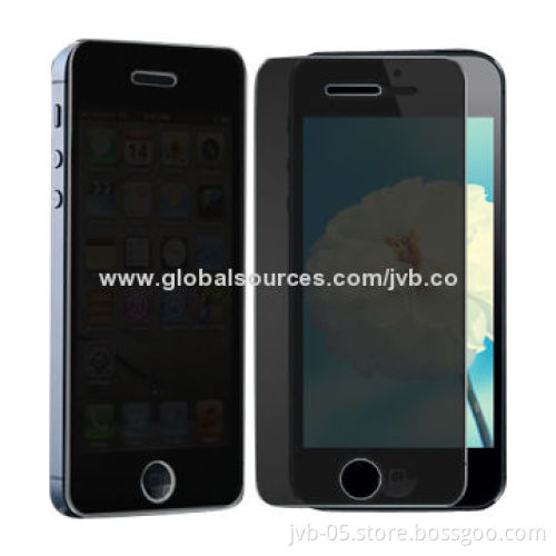 2-way Tempered-glass Screen Protectors for iPhone 5/5C/5S, Protect Your Privacy, Anti-scratch